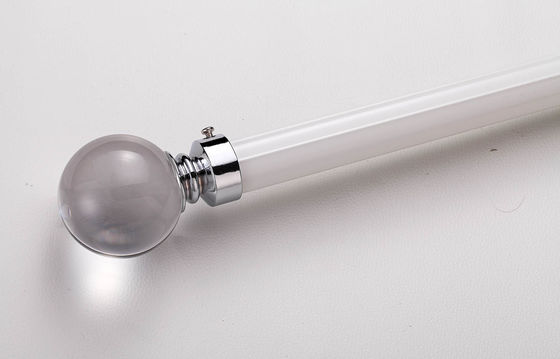Καλή τιμή. aluminum material silent to slide curtain rod for heavy curtains with crystal finals Διαδικτυακά